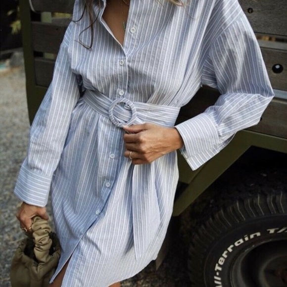 ZARA stripe shirt dress. NO OFFERS/ FIRM PRICE 🔥 - Picture 7 of 9